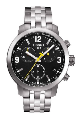 Tissot PRC 200 Quartz Chronograph Stainless Steel / Black / Bracelet